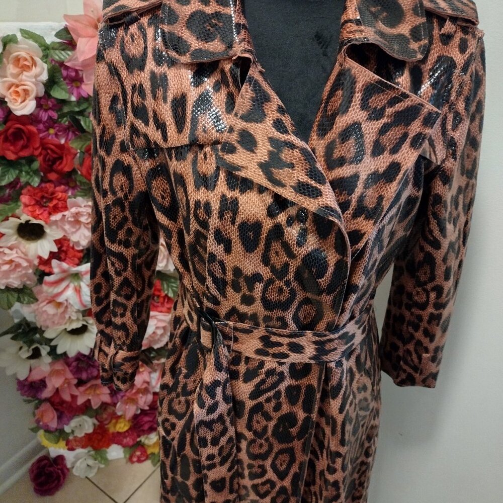 Printed Trench Jacket - Picture 3 of 3